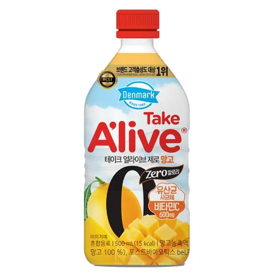 동원 덴마크 얼라이브 제로 망고 500ml 24개 21,480원