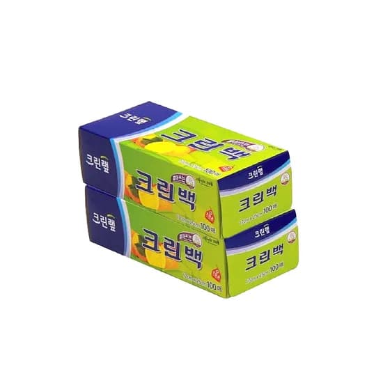 크린랩 크린백 위생백, 소, 100매, 2개