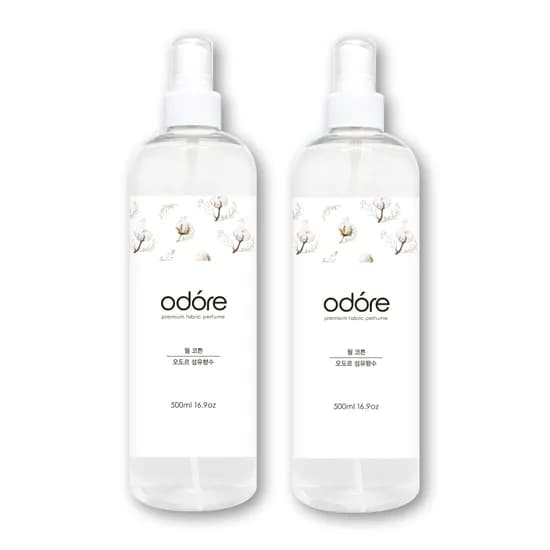 오도르 패브릭 퍼퓸 섬유향수 웜코튼 500ml 2개
