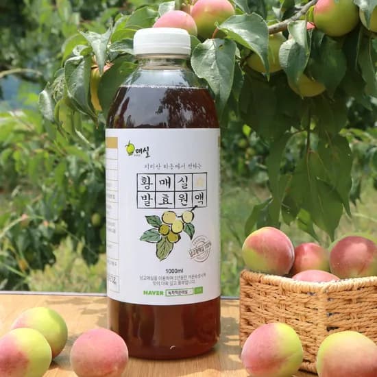 황매실 발효원액, 1L, 2개