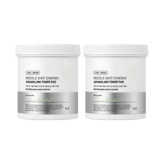VT 리들샷 시너지 스파클링 토너 패드, 리들함유, 200ml, 80매, 2개