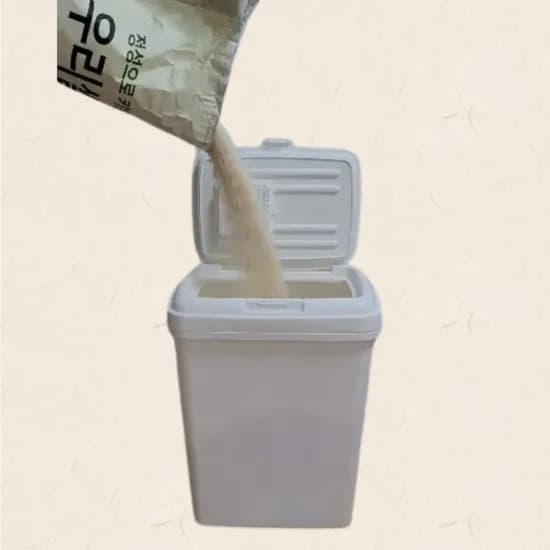 블랙누 밀폐 쌀통, 화이트, 20kg, 1개