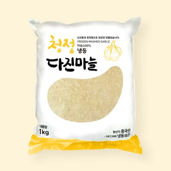청정 냉동 다진마늘 1kg 1개