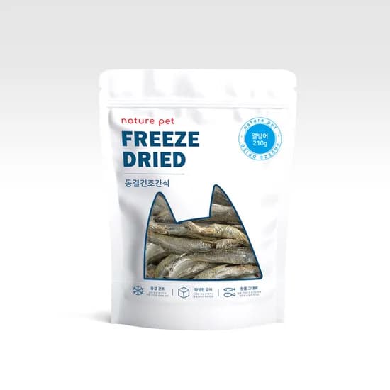 네이처펫 동결건조 열빙어, 210g, 1개