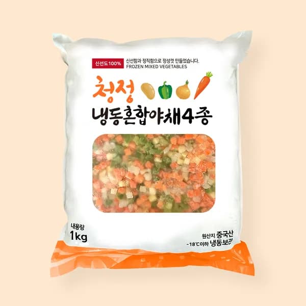 청정 냉동 혼합야채 4종 1kg 1개 6,700원