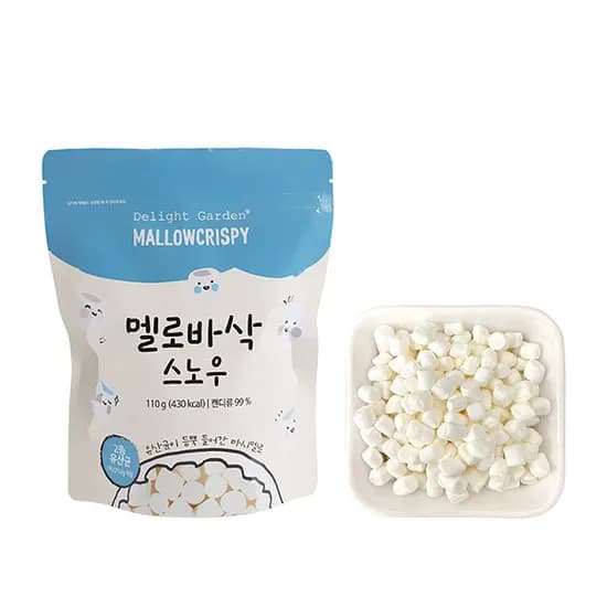 딜라잇가든 멜로바삭 마시멜로 화이트 110g 1팩