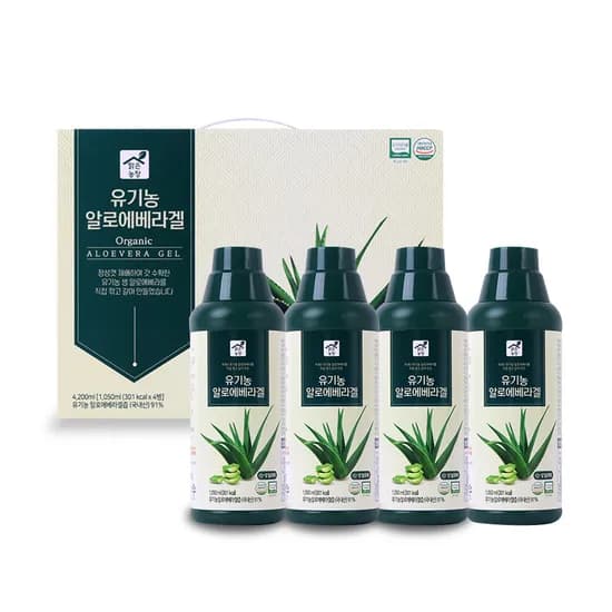 유기농 알로에베라겔 1050ml 4개