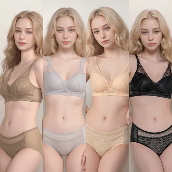 여성 노와이어 심리스 브라팬티 세트 혼합 80A-95 1세트 69,900원