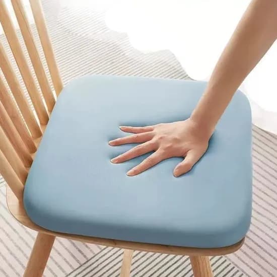 실키폼 메모리폼 스퀘어 방석 의자방석 쿠션, A타입, 35cm, 그레이