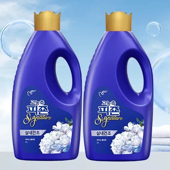 피죤 고농축 섬유유연제 시그니처 아이스플라워 2L 2개