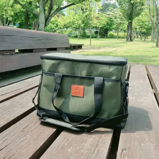 TAD 보냉가방 쿨러백, 카키, 33L, 42cm x 28cm x 31cm, 1개