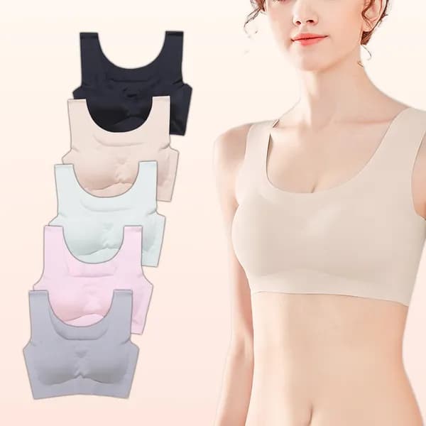 코리본 노와이어 심리스 브라탑 화이트 L 1개