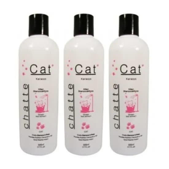 샤뜨 키튼 샴푸린스 고양이 500ml 3개
