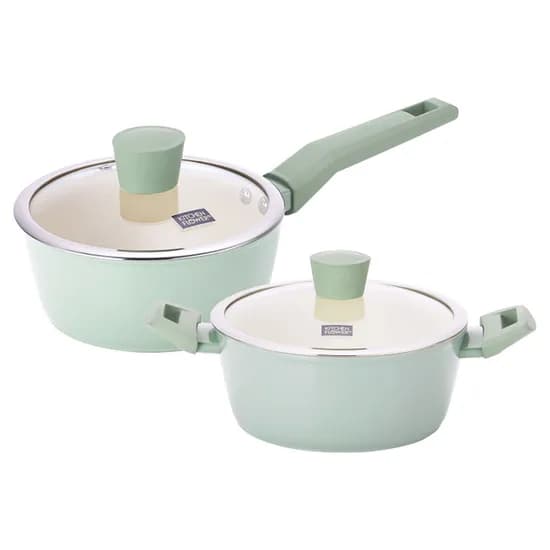 키친플라워 쿠킨 그린애플 인덕션 냄비 편수냄비 18cm 1개 외 1종
