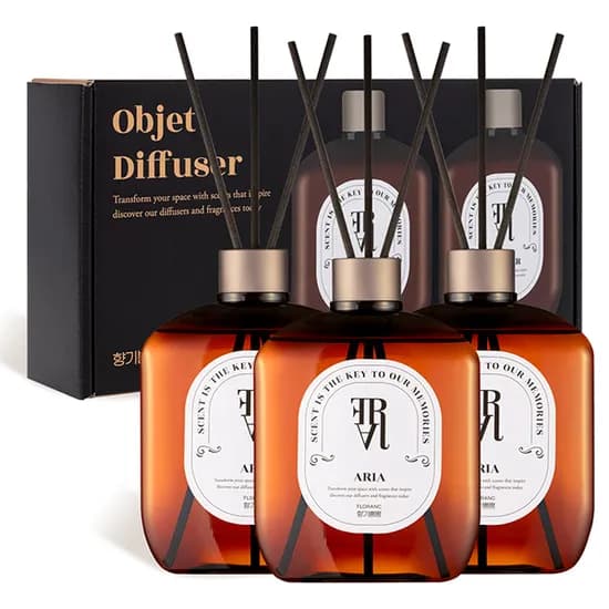 플로랑 오브제 디퓨저 향기뿜뿜, 500ml, 3개, 라벤더멜론