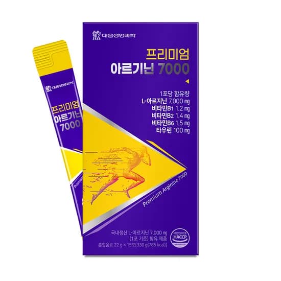 대웅생명과학 프리미엄 고함량 L아르기닌 7000 15포 1박스