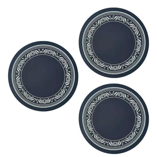 문스리빙 인덕션 실리콘 보호매트, 네이비, 3개