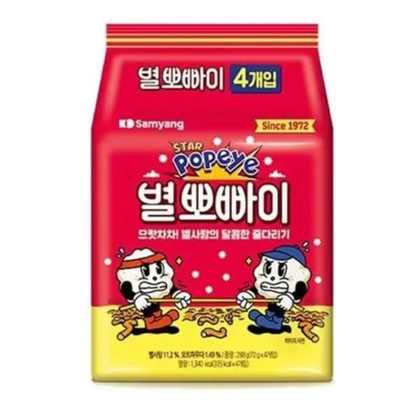 삼양식품 별뽀빠이 72g 12개