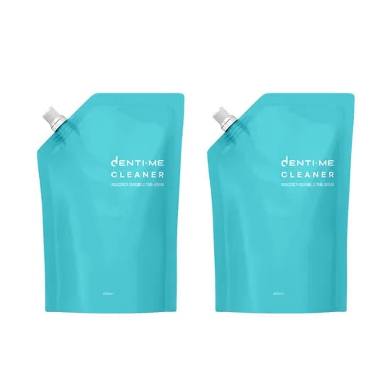 덴티미 클리너 리필형 구강장치 세정제 450ml 2개