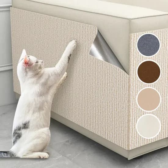 킹트레이드 부착식 고양이 스크래처, 아이보리, 100cmX30cm