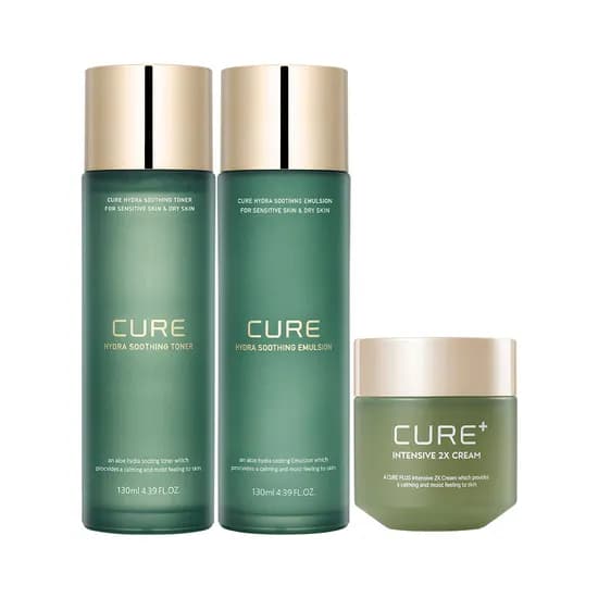 김정문알로에 수딩 기초 3종, 토너 130ml 1개 + 에멀전 130ml 1개 + 2X 크림 50g 1개, 1세트