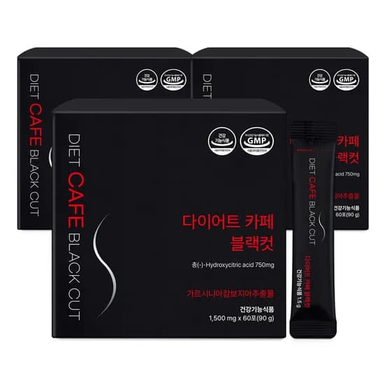 올바른 다이어트 블랙컷 커피맛, 60포, 3박스