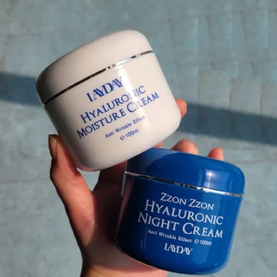 레이데이, 히알루로닉 촉촉 수분크림, 100ml, 1개 + 쫀쫀 히알루로닉 나이트 크림, 100ml, 1개
