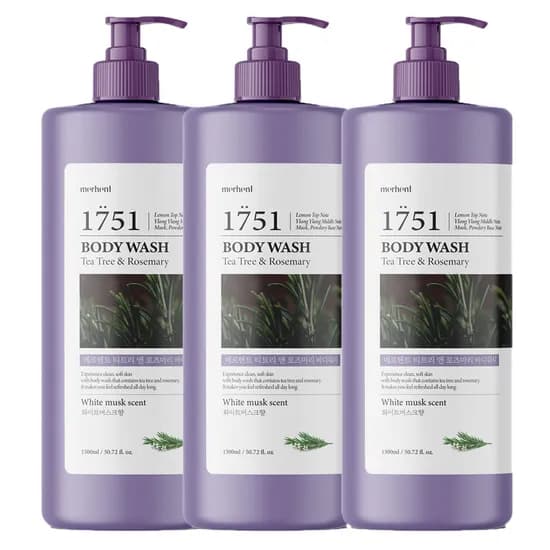 메르헨트 티트리 앤 로즈마리 바디워시 화이트머스크 1.5L 3개