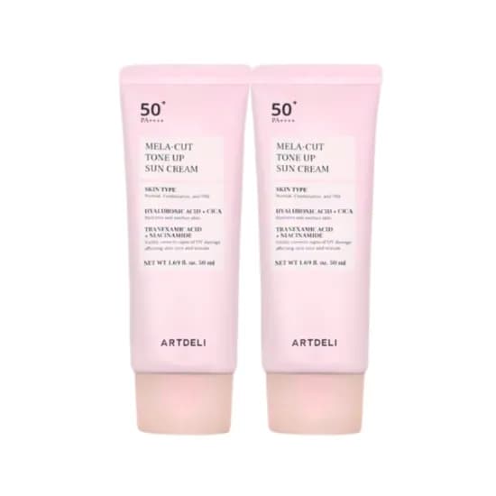 아트델리 멜라 컷 톤업 선크림 50ml 2개