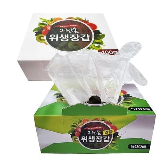비닐장갑, HD, 500매, 1개