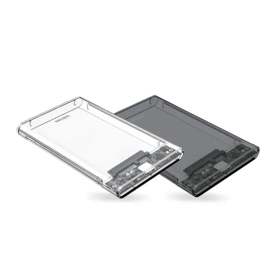 유니콘 USB3.2 Gen1 2.5인치 HDD SSD 투명 외장 하드 케이스, HD-8000G, 1개