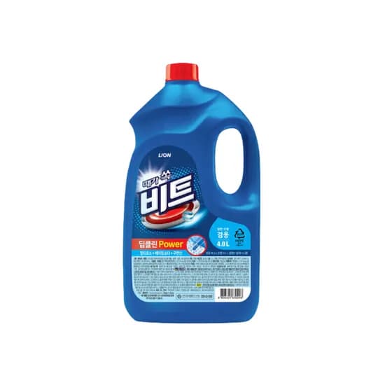 비트 딥클린 파워 액체 세탁세제 일반 드럼겸용 4L 3개