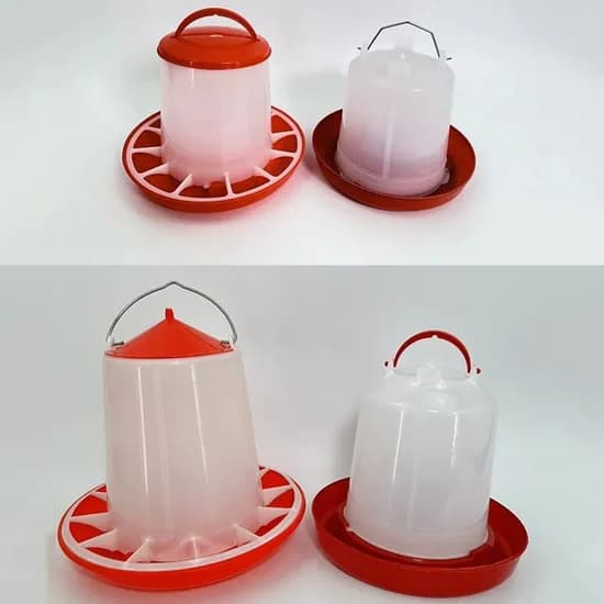 병아리 반자동 모이통 물통, 1.5kg, 1개