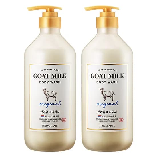 샤워메이트 산양유 바디워시 오리지널 800ml 2개