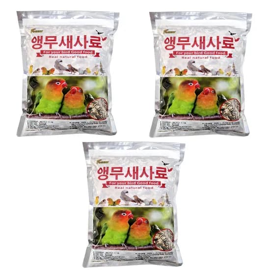 애니몰파크 앵무새 사료, 900g, 3개