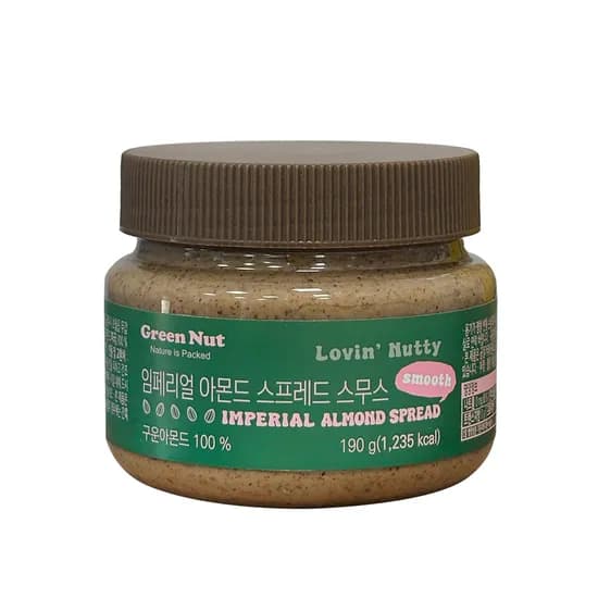 그린너트 임페리얼 아몬드 스프레드 스무스 190g 1개