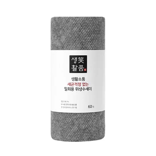 일회용 수세미, 60매, 1개