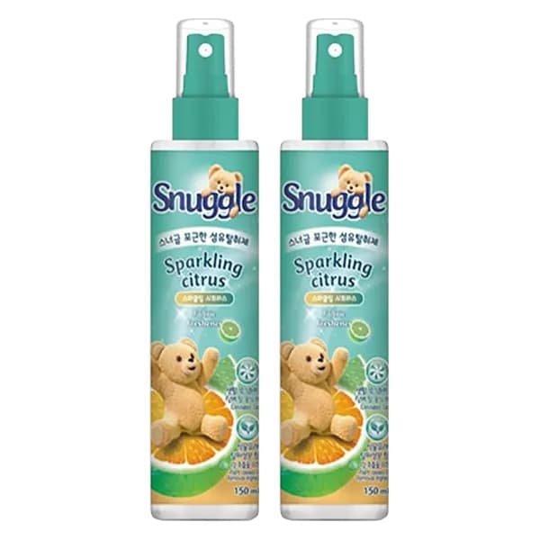 스너글 섬유탈취제 스파클링 시트러스 150ml 2개