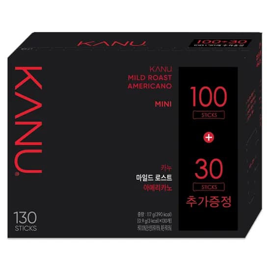 동서식품 카누 미니 마일드 로스트 아메리카노, 0.9g, 130개입, 1개