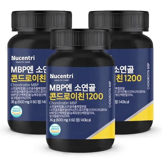 뉴센트리 MBP엔 소연골 콘드로이친 1200, 600mg, 60정, 3개