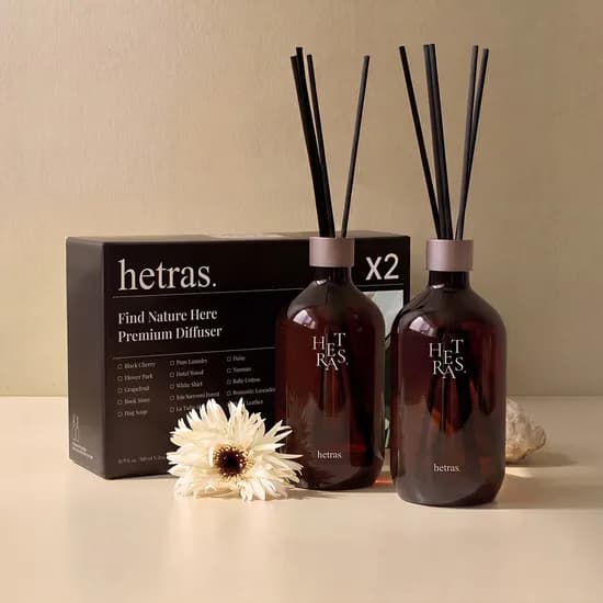 헤트라스 프리미엄 디퓨저, 베이비코튼, 500ml, 2개입