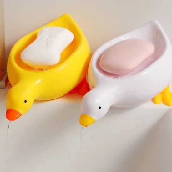 오리 비누 받침대 화이트 1개