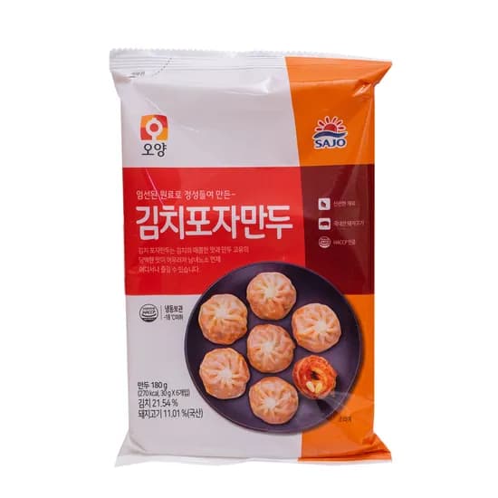 오양 김치포자만두 180g 10개 13,800원