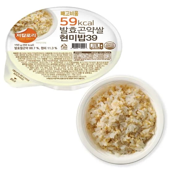 빼고비움 발효곤약쌀현미밥39 150g 10개