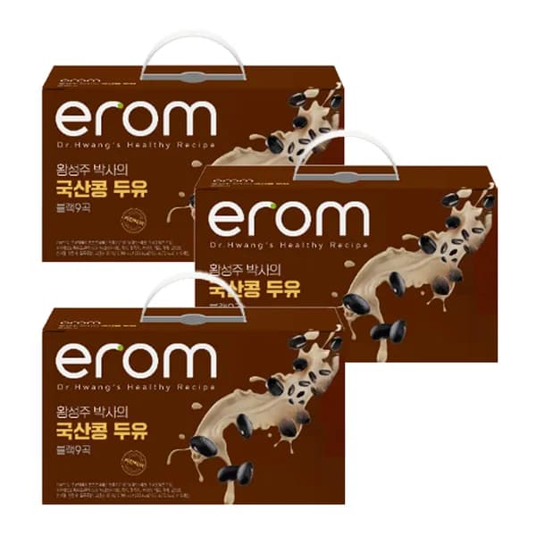 이롬 황성주 박사의 국산콩 두유 블랙9곡 180ml 15개입 3박스 26,590원
