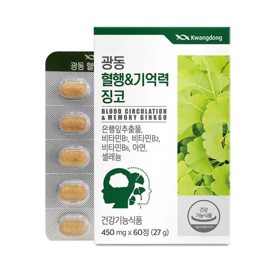 광동 혈행 기억력 징코 60정 1개