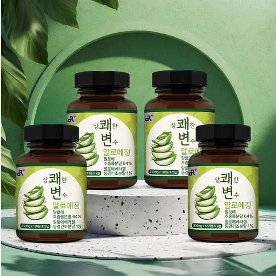 상쾌한변수 알로에정 120정 37.2g 4개