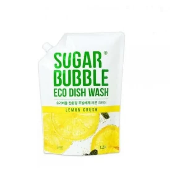슈가버블 친환경 레몬 크러쉬 주방세제 리필 1.2L 2개 7,500원