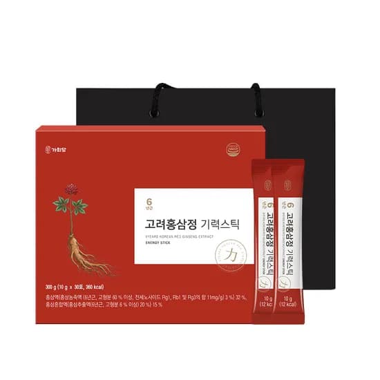 가희담 6년근 고려홍삼정 기력스틱 30포, 2개