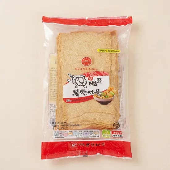 범표 부산 어묵 얇은 사각어묵 상천 25장 800g 1팩